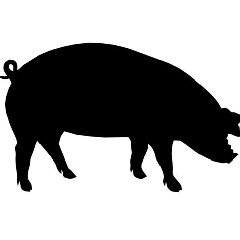 Pig clipart silhouette, Pig silhouette Transparent FREE for download on WebStockReview 2022