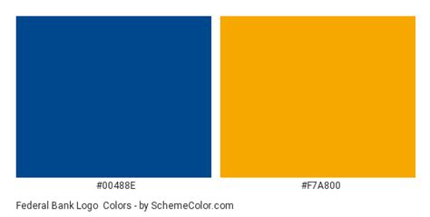 Federal Bank Logo Color Scheme » Blue » SchemeColor.com