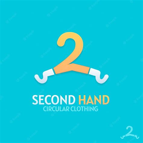 Premium Vector | Flat second hand clothing store logo template