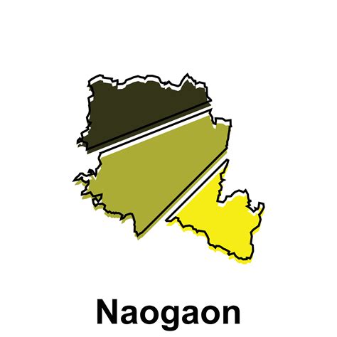 Map of Naogaon City. map of the Bangladesh Country. illustration design ...