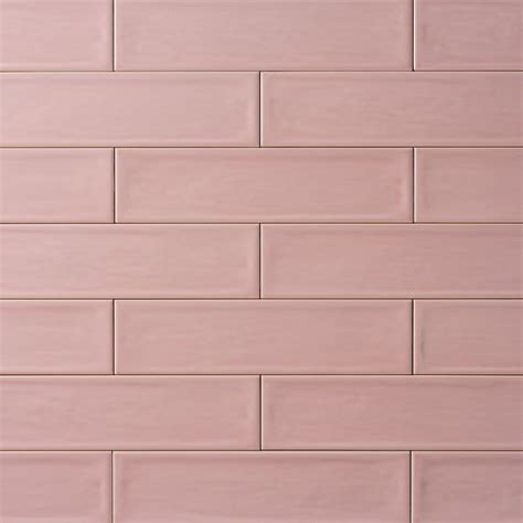 Chanelle Princess Pink 3x12 Ceramic Tile Glossy | Pink bathroom tiles ...