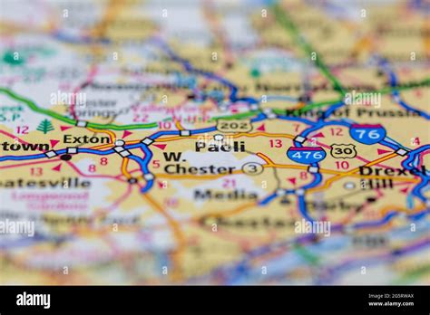 Paoli pennsylvania map hi-res stock photography and images - Alamy