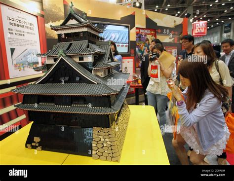 June 16, 2011 - Tokyo, Japan - A castle made of 50,000 pieces of lego ...