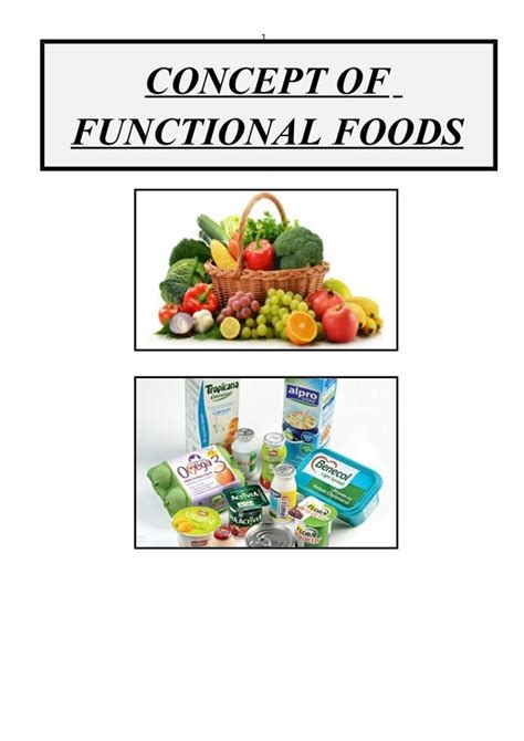 Concept of functional foods