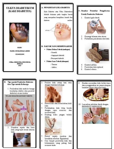 Leaflet Ulkus Pedis Dm-Fadel | PDF