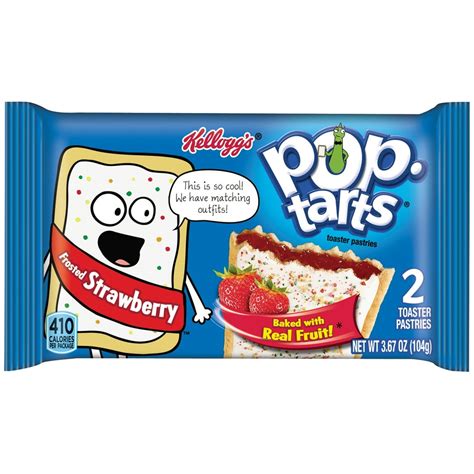 Pop-Tarts Frosted Strawberry Toaster Pastries, 2 count, 3.3 oz - Walmart.com - Walmart.com