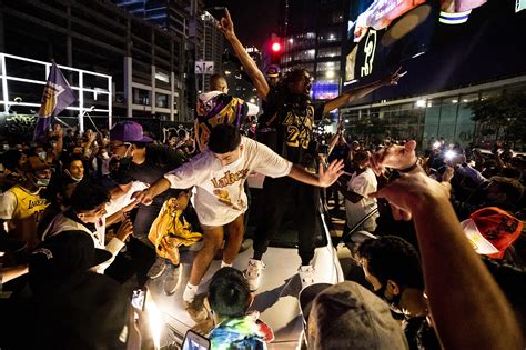 Lakers NBA championship celebrations turn violent in Los Angeles