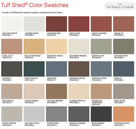 Customize Your Color Introducing Our New Paint From Ppg Tuff Shed | My ...