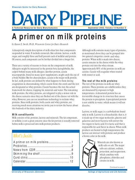 Primer Milk Protein | PDF | Milk | Probiotic