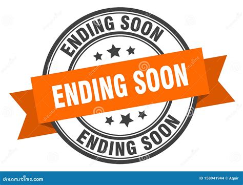 Ending soon label stock vector. Illustration of peeler - 158941944