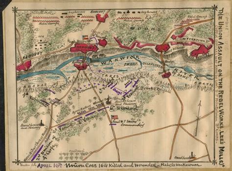 Plan of Rebel fort (Camp Misery) on Ship Point Road - Virginia. - PICRYL Public Domain Image