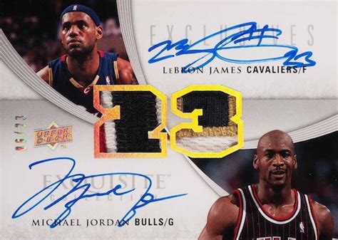 Top Michael Jordan and LeBron James Dual Autograph Cards Gallery List