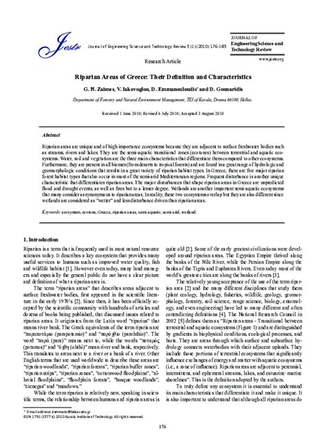 (PDF) Riparian Areas of Greece: Their Definition and Characteristics ...