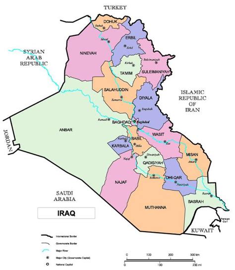 Map of Iraq | iraqpictures.org