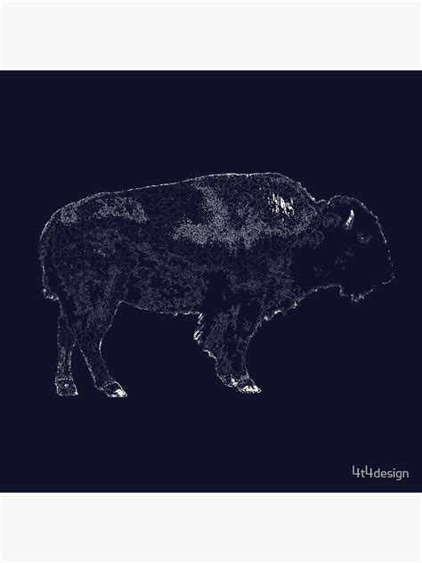 "Buffalo Line Art" Poster for Sale by 4t4design | Redbubble