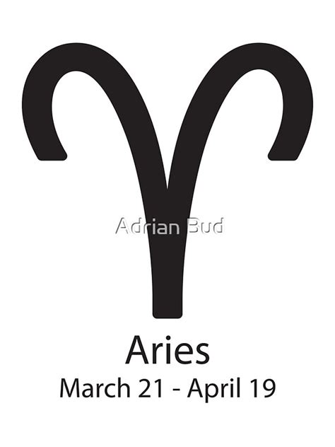 "Zodiac sign Aries March 21 - April 19" Stickers by Adrian Bud | Redbubble