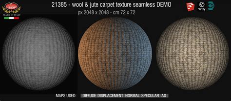 wool & jute carpet texture-seamless 21385