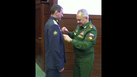 Russia's Shoigu awards pilots who intercepted U.S. drone - YouTube