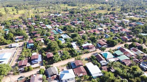 Aerail view of drone city town. 13624213 Stock Photo at Vecteezy