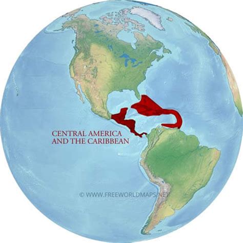 Caribbean Physical Map – Freeworldmaps.net