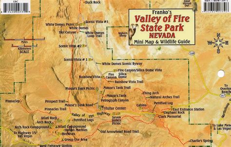 Valley of Fire State Park Nevada, Mini Map and Wildlife Card by Frankos ...