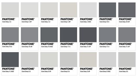 Colorways: Our Favorite Shades of Gray – Block Club | Pantone colour palettes, Grey colour chart ...