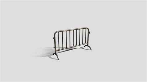 Metal Barrier - Buy Royalty Free 3D model by ROH3D [a647f41] - Sketchfab Store