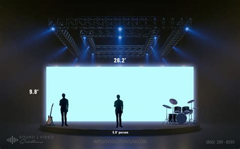 SV Solutions LED VIDEO WALL 26.2′ X 9.8′ P2.6MM – Custom Church Package