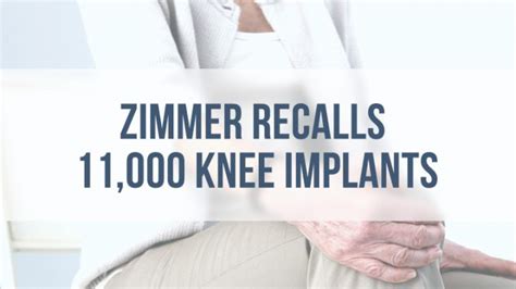 FDA Issues Notice of Class 2 Recall for Zimmer Persona Knee Implant