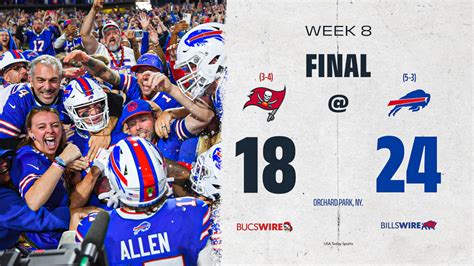 Bucs Score: Bucs bested handily by Bills, drop to 3-4 on the year