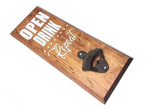 Funny Beer Bottle Opener Open Drink Repeat FREE | Etsy