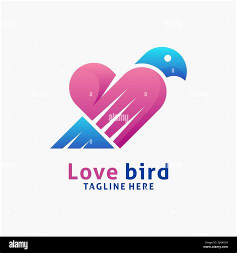 Love bird logo design Stock Vector Image & Art - Alamy