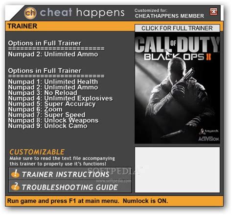 Call of Duty: Black Ops 2 +1 Trainer Download, Screenshots