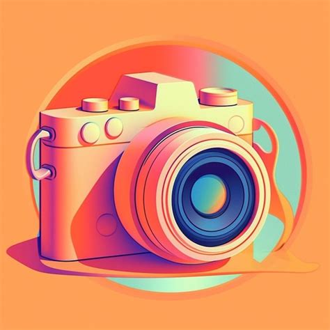 Premium AI Image | illustration of a digital camera