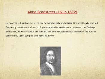 Anne Bradstreet: Biography Powerpoint by Electric English | TpT