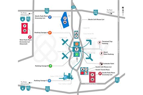 MCO Airport Map – Orlando Airport Parking Map, parking mco - thirstymag.com