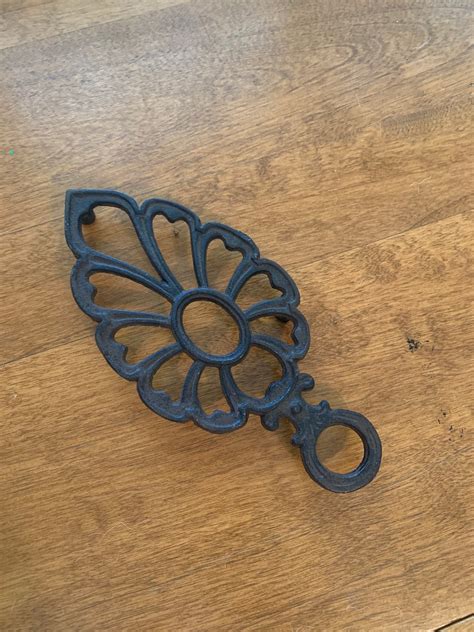 Vintage Cast Iron Trivet Hanging decor for wall | Etsy