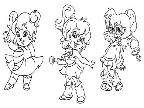 Free Printable Chipettes Coloring Pages For Kids