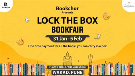 Pune Bookfair: Lockthebox (Phoenix Mall of the Millennium Wakad), Phoenix Mall of the Millennium ...