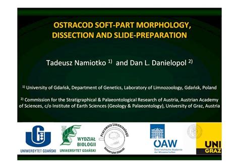 (PDF) OSTRACOD SOFT-PART MORPHOLOGY, DISSECTION AND …iewarchiv.uni-graz.at/palstrat ...