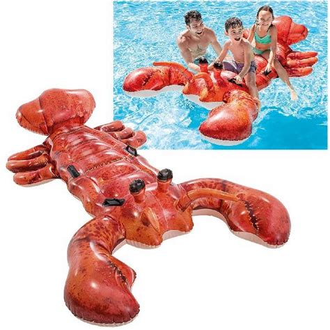 Intex Lobster Ride On Inflatable Floatie, Model # 57533NP — Goisco.com