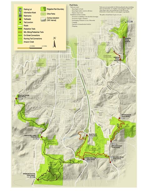 hiking the ridgeline trail.