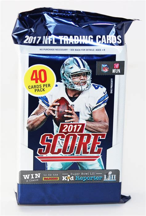 Amazon.com: 2017 Panini Score NFL Football Jumbo Hobby Pack 40 Cards ...