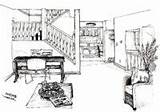 Inside Of House Coloring Page » Turkau sketch template
