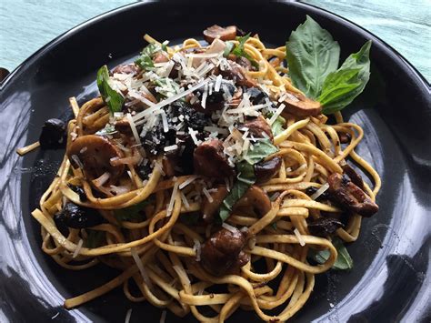 Linguine with Mushrooms and Black Garlic | Edible Western NY