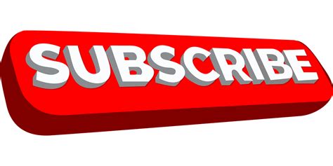 Download Subscribe Button, Subscribe, 3D Button. Royalty-Free Vector Graphic - Pixabay