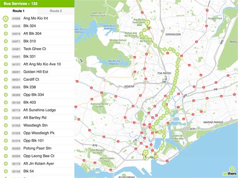 Singapore Bus Routes Map