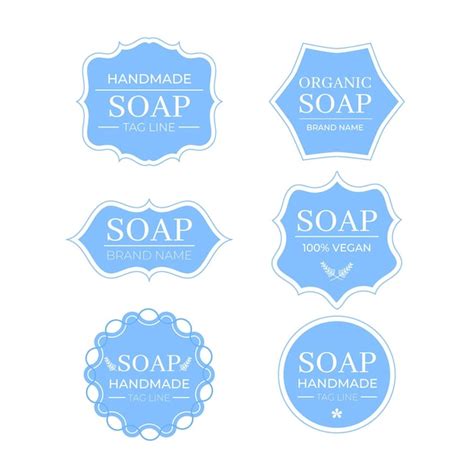 Free Vector | Soap label collection