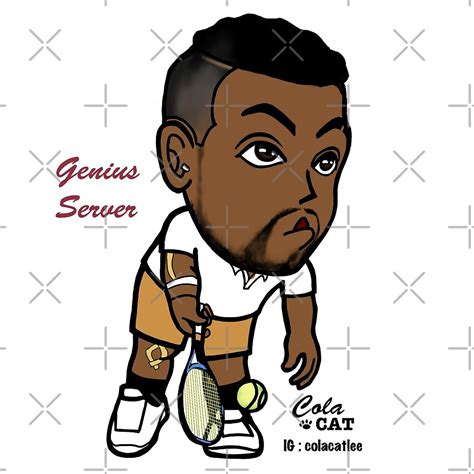 "Nick Kyrgios underarm serve" by Colacatlee | Redbubble