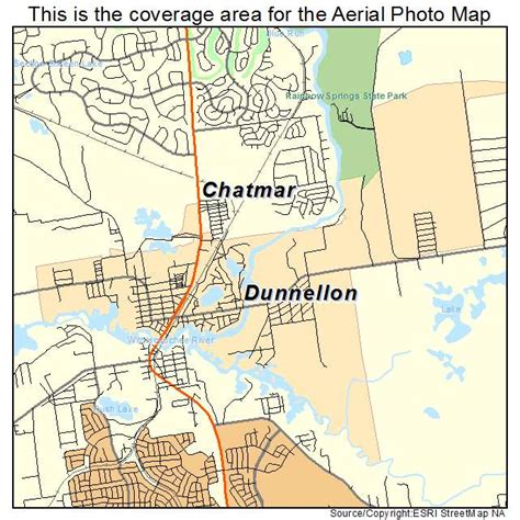 Aerial Photography Map of Dunnellon, FL Florida